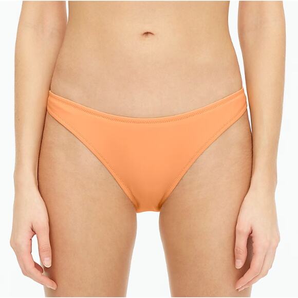 J Crew Swim Bottoms Sz XL 1989 High Leg Bikini Bottom Peach Pink Cheeky New - Picture 4 of 4